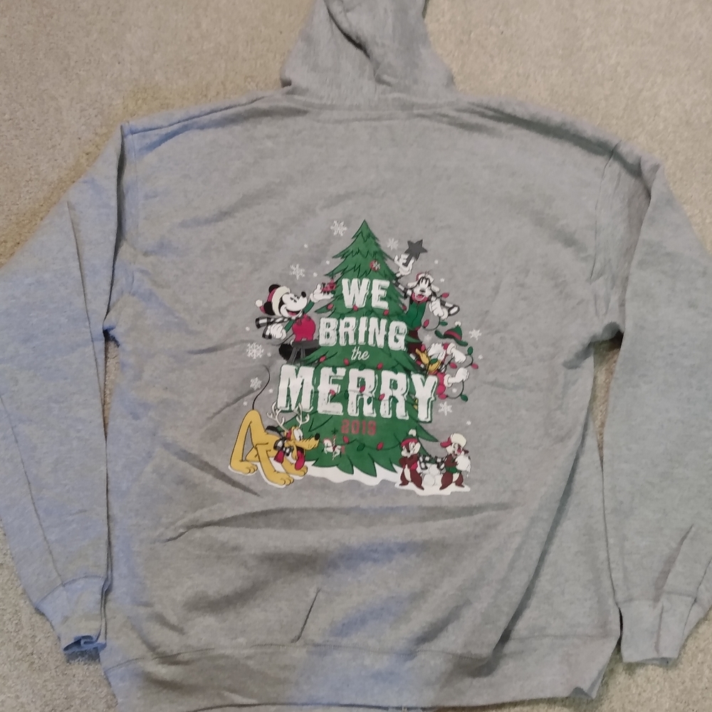 Gray Graphic Hoodie - We Bring the Merry